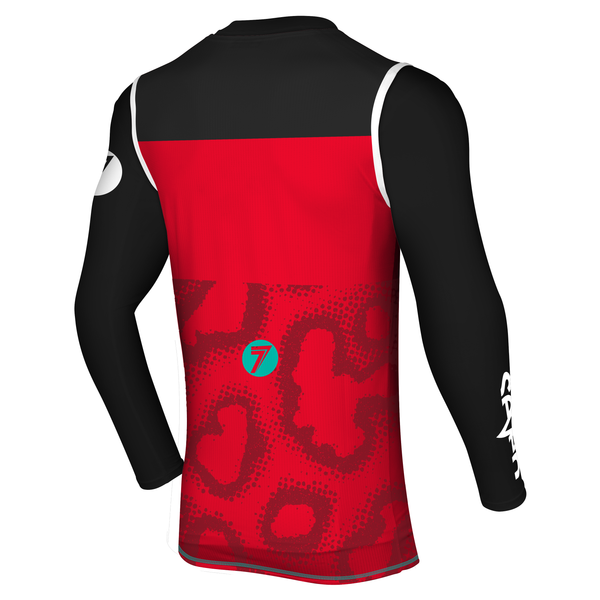 Seven MX 23.2 Zero Midway Adult Over Jersey (Red) with Compression Back
