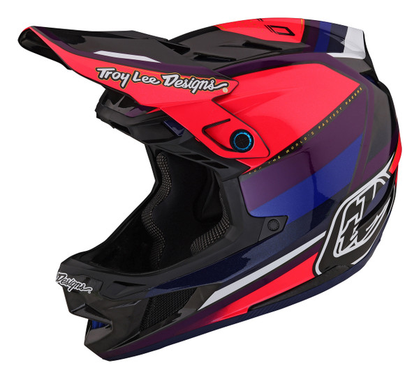 Troy Lee Designs D4 Carbon Mips Helmet - Reverb Pink / Purple