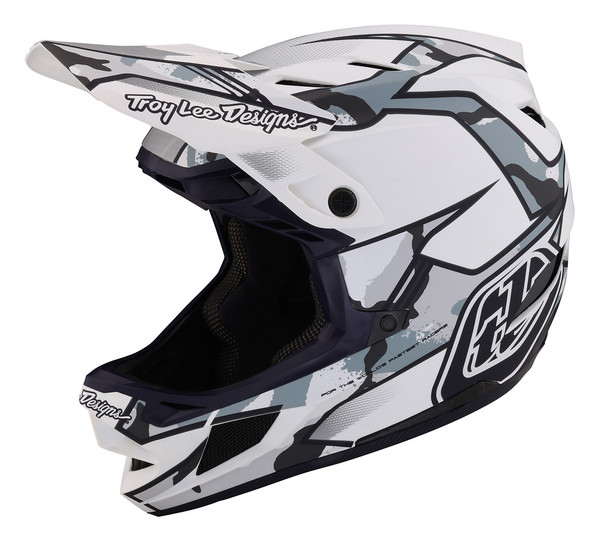 Troy Lee Designs D4 Composite Mips Helmet - Matrix Camo White