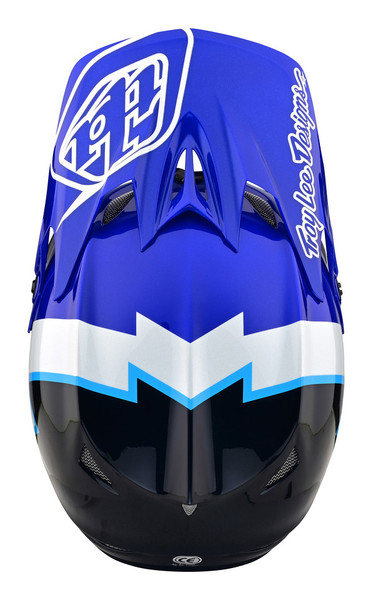 Troy Lee Designs D3 Fiberlite Helmet - Volt Blue