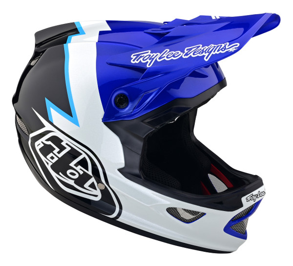 Troy Lee Designs D3 Fiberlite Helmet - Volt Blue