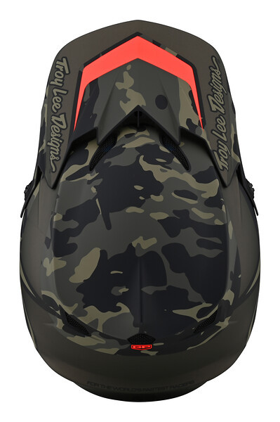 Troy Lee Designs GP Helmet - Overload Camo Army Green Grey