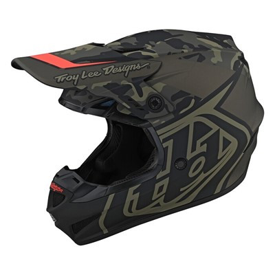 Troy Lee Designs GP Helmet - Overload Camo Army Green Grey