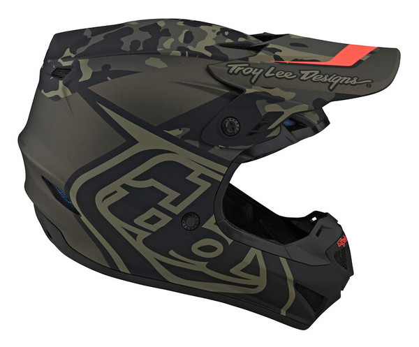 Troy Lee Designs GP Helmet - Overload Camo Army Green Grey