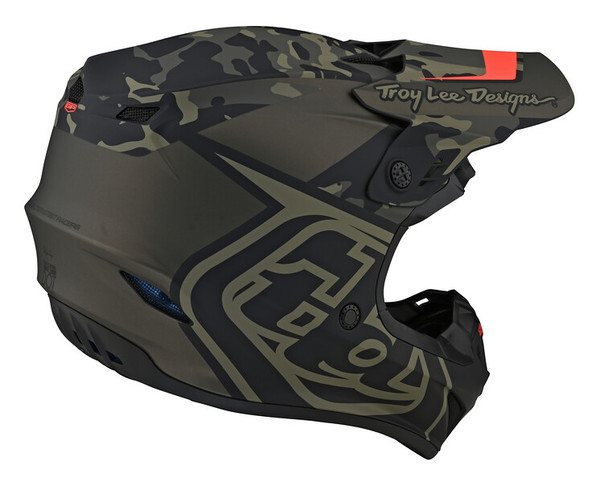Troy Lee Designs GP Helmet - Overload Camo Army Green Grey