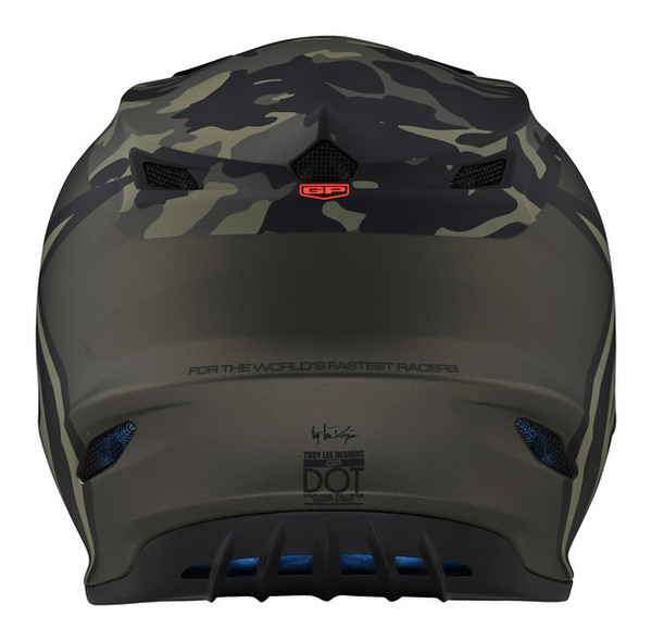 Troy Lee Designs GP Helmet - Overload Camo Army Green Grey