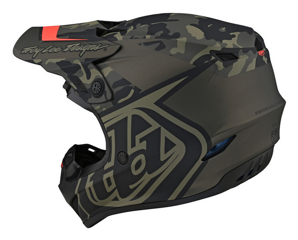 Troy Lee Designs GP Helmet - Overload Camo Army Green Grey