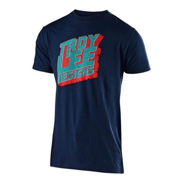 Troy Lee Designs T Shirt Block Party New Navy