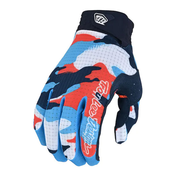 Troy Lee Designs Youth Air Glove - Formula Camo Navy Orange