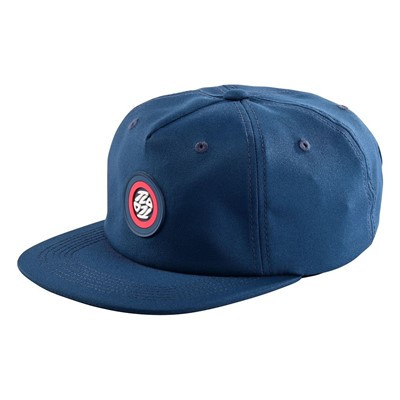 Troy Lee Designs Unstructured Snapback Hat - Spun Slate Blue