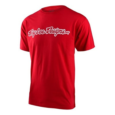 Troy Lee Designs Signature Short Sleeve Tee - Red