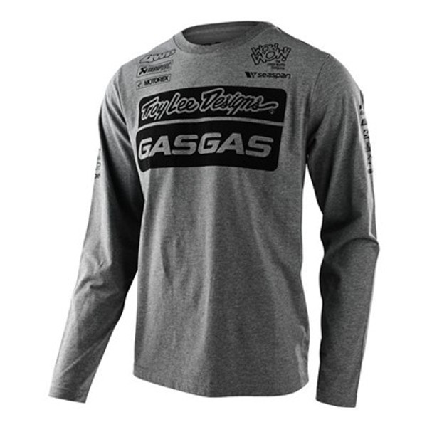 Troy Lee Designs Tld Gasgas Team Ls Tee - Heather Grey