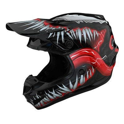 Troy Lee Designs SE4 Polyacrylite Helmet - Venom Black