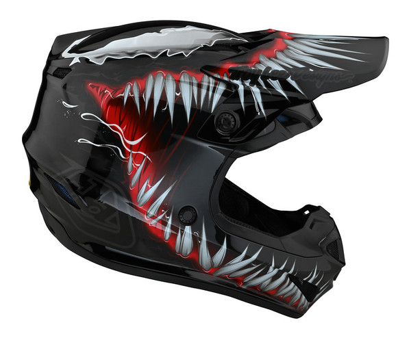 Troy Lee Designs SE4 Polyacrylite Helmet - Venom Black