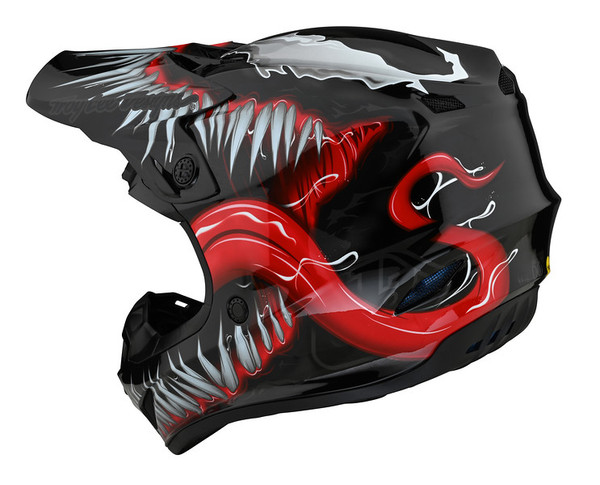 Troy Lee Designs SE4 Polyacrylite Helmet - Venom Black