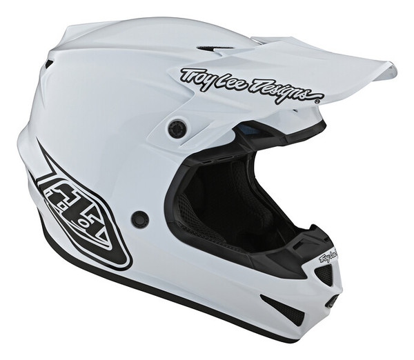 Troy Lee Designs SE4 Polyacrylite Helmet - Mono White