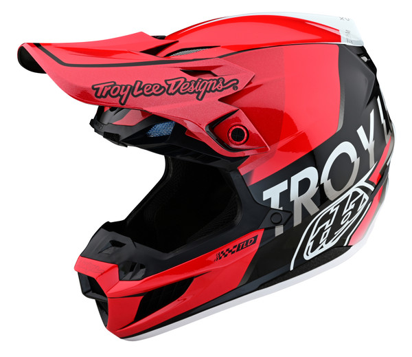 Troy Lee Designs SE5 Composite Helmet - Qualifier Red Black