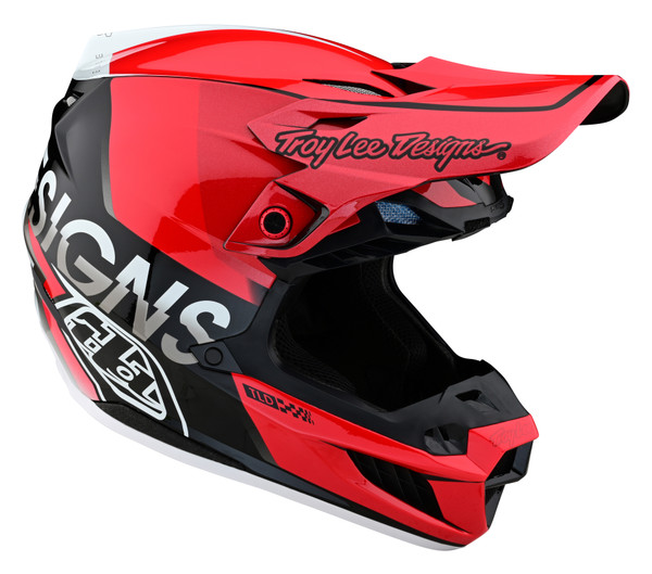 Troy Lee Designs SE5 Composite Helmet - Qualifier Red Black