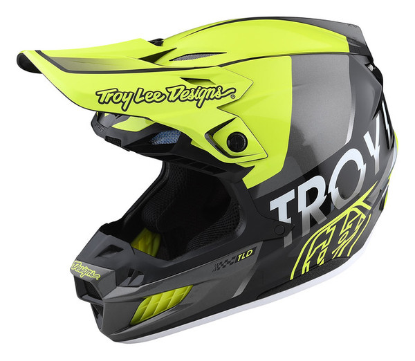 Troy Lee Designs SE5 Composite Helmet - Qualifier Glo Yellow Black