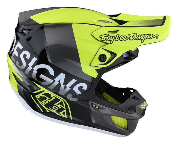 Troy Lee Designs SE5 Composite Helmet - Qualifier Glo Yellow Black