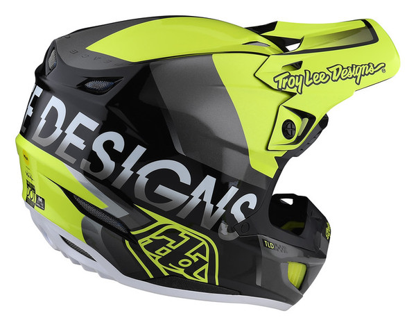 Troy Lee Designs SE5 Composite Helmet - Qualifier Glo Yellow Black