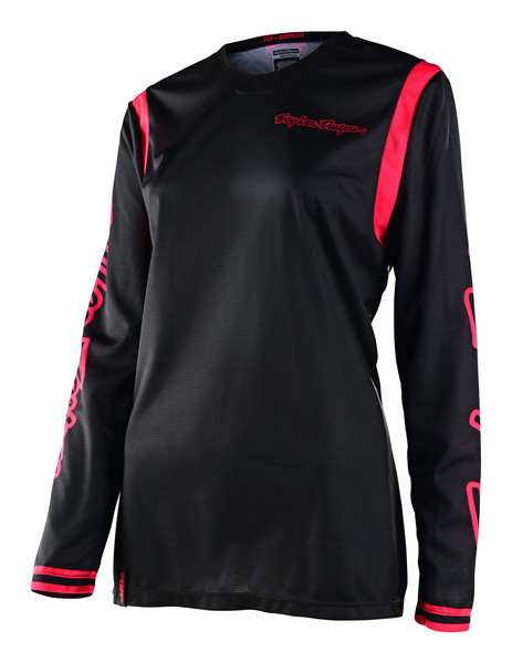 Troy Lee Designs Womens GP Jersey - Mono Black Fluo Red