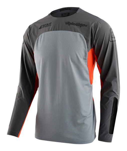 Troy Lee Designs Scout Se Jersey - Systems Grey Neon Orange
