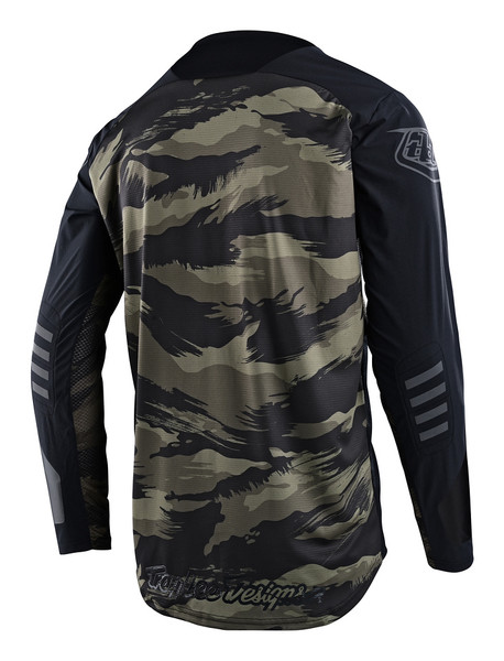 Troy Lee Designs Scout Se Jersey - Systems Brushed Camo Black Military Green