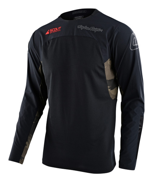 Troy Lee Designs Scout Se Jersey - Systems Brushed Camo Black Military Green