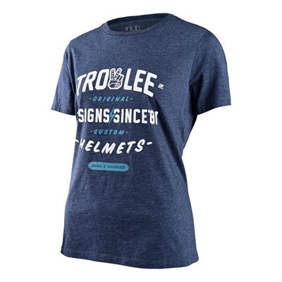 Troy Lee Designs Womens Roll Out Short Sleeve Tee - Navy Heather