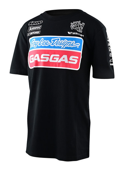 Troy Lee Designs Youth Tld Gasgas Team Ss T-Shirt; Black