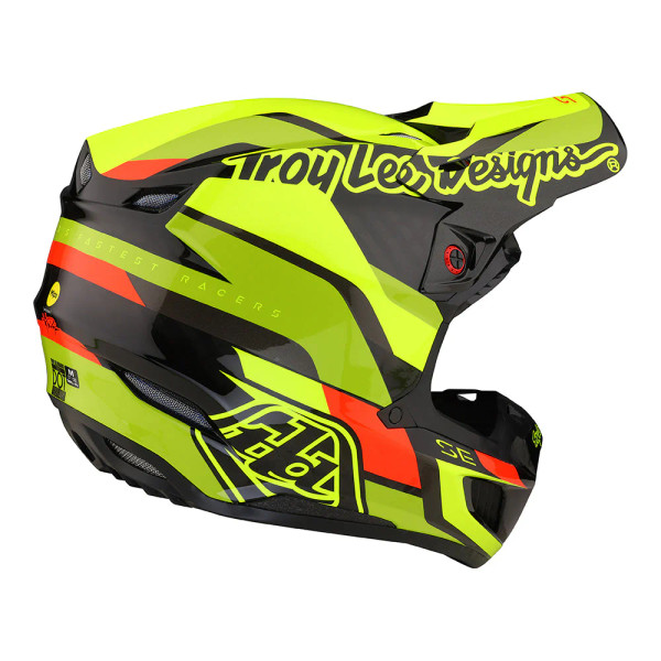 Troy Lee Designs SE5 Carbon Helmet - Omega Black / Flo Yellow