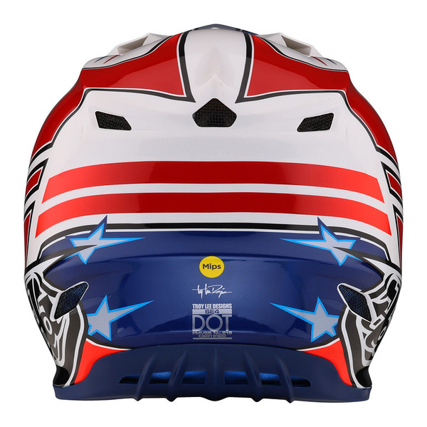 Troy Lee Designs SE4 Polyacrylite Helmet - Flagstaff White