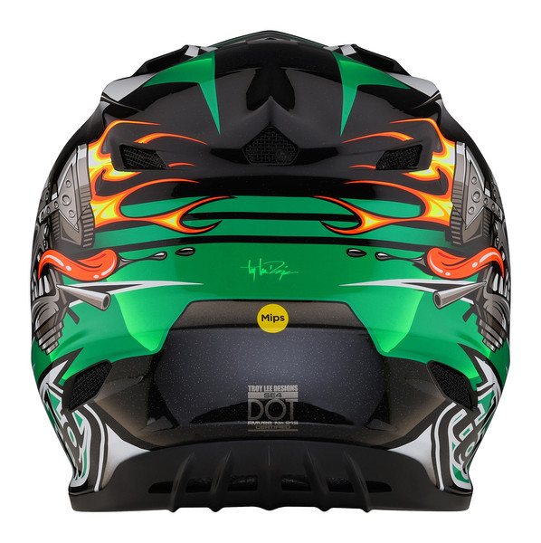 Troy Lee Designs SE4 Polyacrylite Helmet - Carb Green