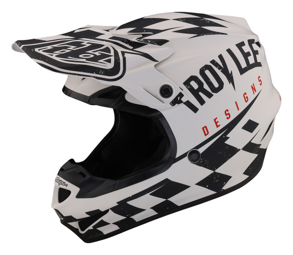 Troy Lee Designs SE4 Polyacrylite Helmet - Raceshop White / Black