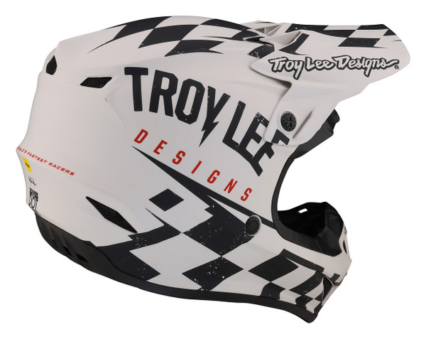 Troy Lee Designs SE4 Polyacrylite Helmet - Raceshop White / Black