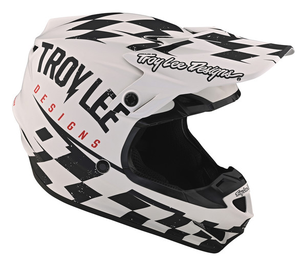 Troy Lee Designs SE4 Polyacrylite Helmet - Raceshop White / Black