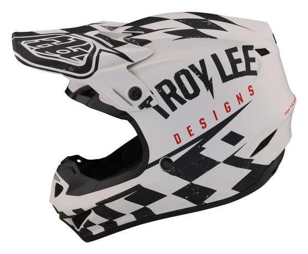 Troy Lee Designs SE4 Polyacrylite Helmet - Raceshop White / Black