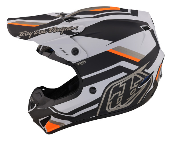 Troy Lee Designs GP Helmet - Apex Grey / Orange