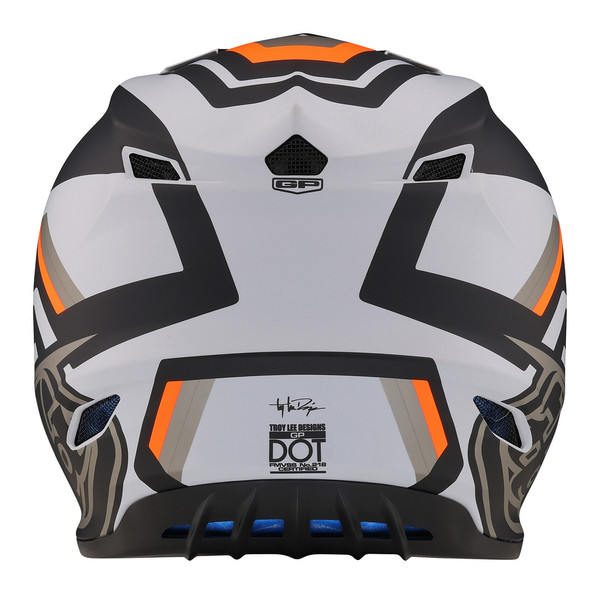 Troy Lee Designs GP Helmet - Apex Grey / Orange