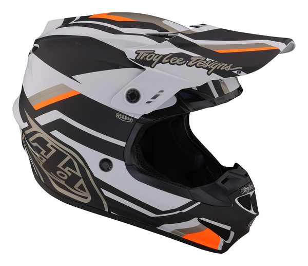 Troy Lee Designs GP Helmet - Apex Grey / Orange