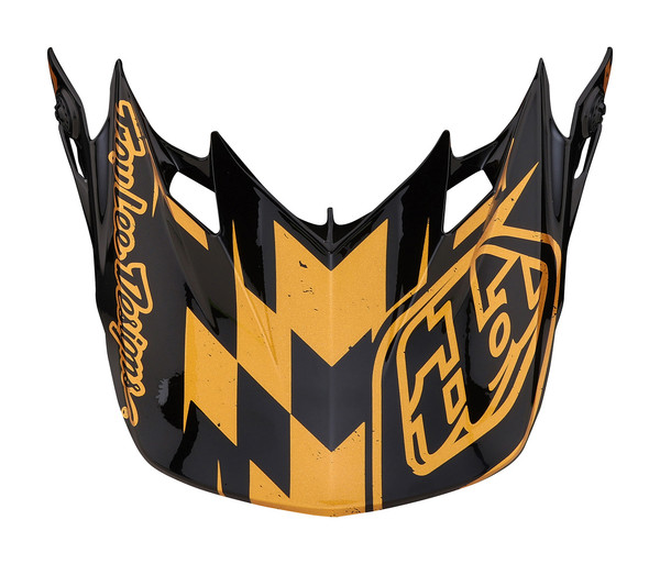 Troy Lee Designs SE4 Visor; Race Shop Black / Gold