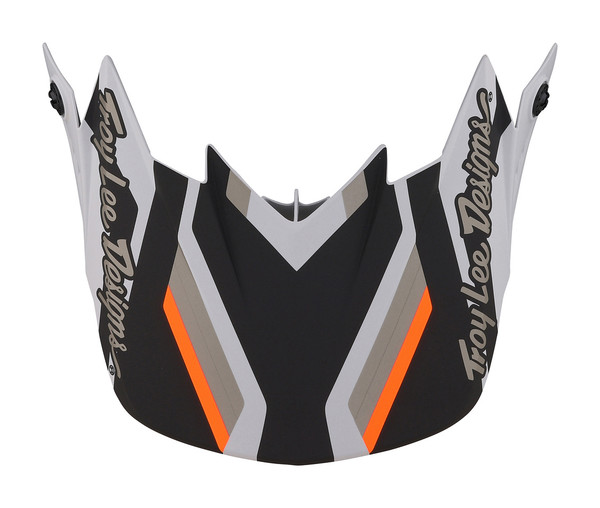 Troy Lee Designs GP Visor; Apex Gray / Orange