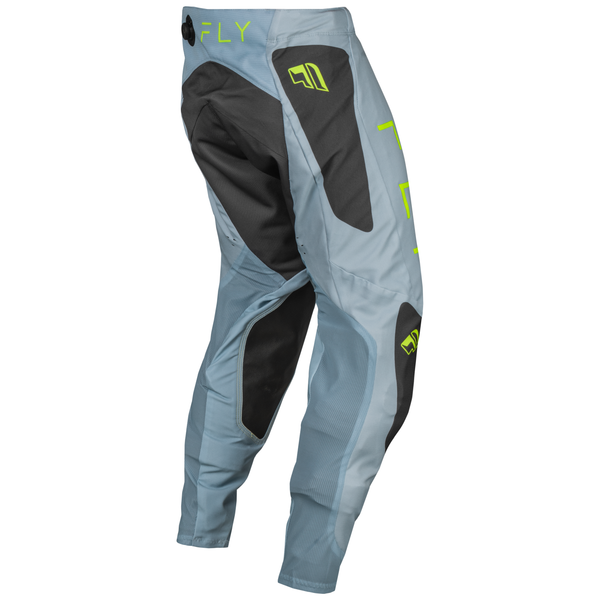Fly Racing 2024 Evolution DST Pants (Ice Grey/Charcoal/Neon Green) Back Right