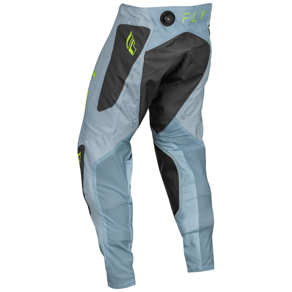 Fly Racing 2024 Evolution DST Pants (Ice Grey/Charcoal/Neon Green) Back Left