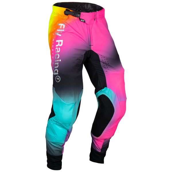 Fly Racing 2024 Lite Pants Legacy Limited Edition (Fuchsia/Electric Blue/Hi-Viz) Front Right