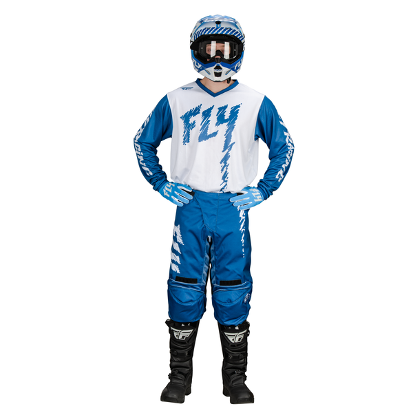 Fly Racing 2024 Youth F-16 Racewear (True Blue/White)