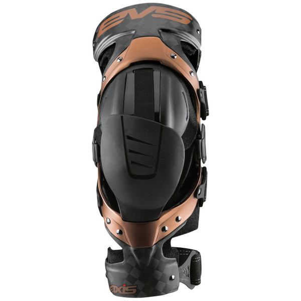 EVS Axis Pro Knee Brace - (Black/Copper) - Pair Front