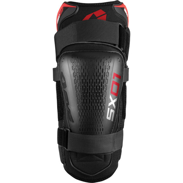 EVS SX01 Knee Brace Youth (Black/Red) Each Size Front