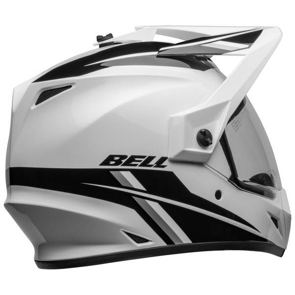 Bell MX 2024 MX-9 Adventure Mips Adult Helmet (Alpine White/Black) Back Right